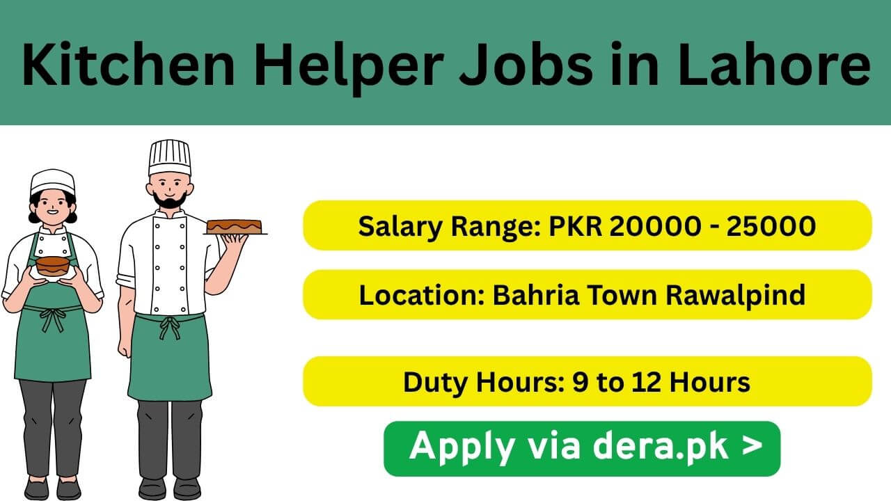 Kitchen Helper Jobs in Lahore.