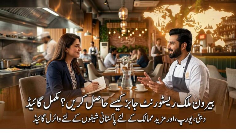 پاکستان سے باہر ریسٹورنٹ جابز کیسے تلاش کریں؟ (مکمل گائیڈ)