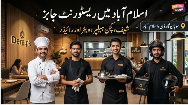 Assistant Chef Kitchen Helper Waiter and Delivery Rider Jobs in Soan Garden Islamabad