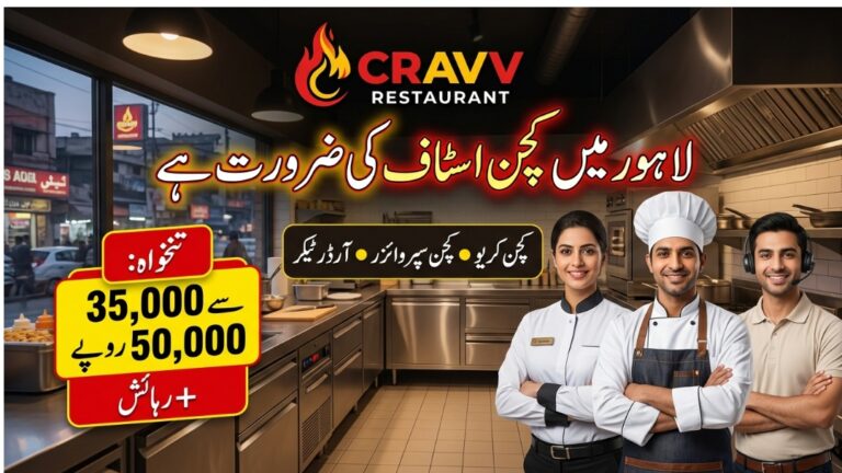 Cravv Restaurant Kitchen Staff Jobs in Lahore Crew Supervisor Order Taker