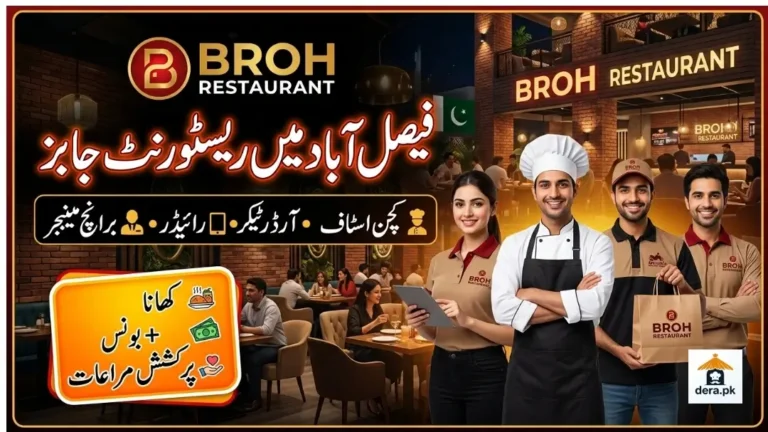 Restaurant Jobs in Faisalabad Broh Restaurant D Ground Hiring Poster