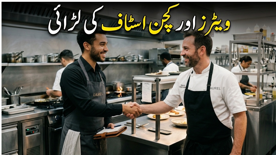 ویٹرز اور کچن اسٹاف کی لڑائی