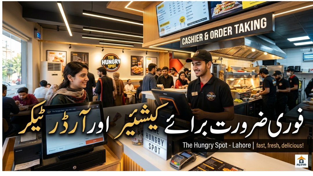Cashier and Order Taker Job Vacancy at The Hungry Spot Model Town Lahore