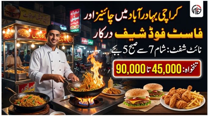 Fast Food Chef and Waiter Jobs in Pine Avenue Lahore Chai Station restaurant staff required flyer